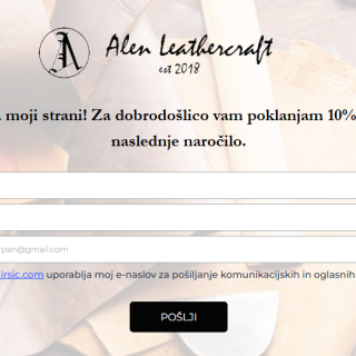 Timed lead-capture popup collecting name, email and marketing consent
